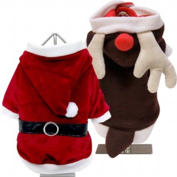 Reversible pet / dog Santa reindeer costume - Picture 5 of 7